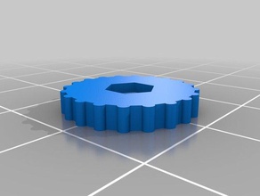 m25 botão partes knob 3d print model - Mito3D