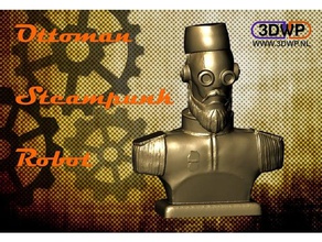 ottoman steampunk robot buste sculptures le sculpter la sculpture statue 3d print model - Mito3D