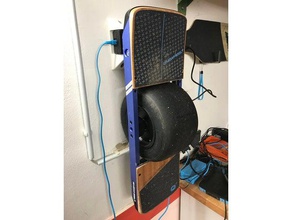 onewheel+ wall mount sport & outdoors onewheel wallmount 3d print model - Mito3D