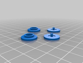bouton-mâle accessoires bouton jack wolfskin mâle 3d print model - Mito3D