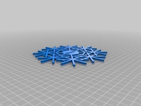 Schneeflocke noah Modelle blockscadsnowflake 3d print model - Mito3D