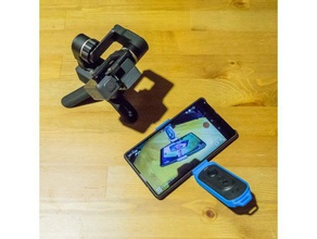 feiyu wg2 remote + mi mix holder camera control 3d print model - Mito3D