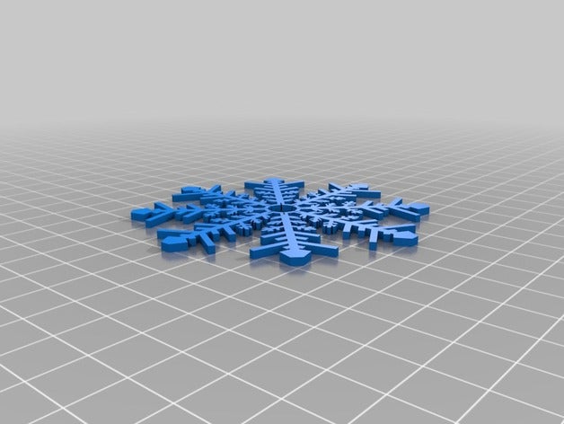 snowflake 2d art 3D print model - Mito3D