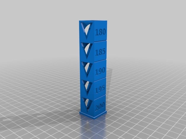torre per testare temperatura pla 3d printer extruders customized 3D print model - Mito3D