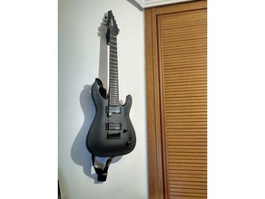 A 7 corde di chitarra a muro titolare gojira logo musica 3d print model - Mito3D