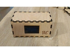 caixa de exibição diy a k40 laser lasercut corte gravador do lcd0802 3d print model - Mito3D