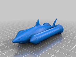 rocket Haifisch Spielzeug & Spiele 3d print model - Mito3D