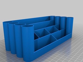 desktop organizer organizzazione scrivania desk organizzatore 3d print model - Mito3D