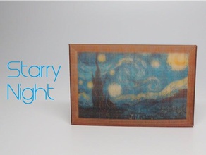 starry night - full color scans & replicas art history painting star van gogh 3d print model - Mito3D