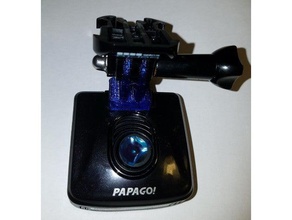 celui de papago f15 dash caméra gopro adaptateur montage toyota tacoma l'automobile l'adaptateur support 3d print model - Mito3D