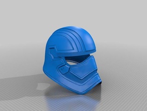 kaptan phasma kask giyilebilir 3d baskı 3d print model - Mito3D