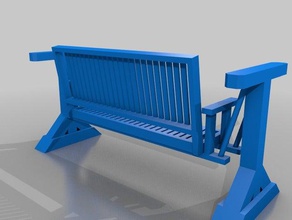 bench swing wood math art bench swing wood 3d print model - Mito3D