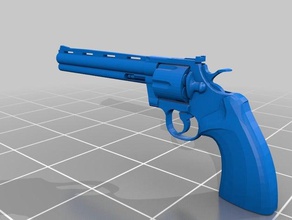 colt-python-revolver Requisiten gun hoch seine Mittag prop revolver 3d print model - Mito3D