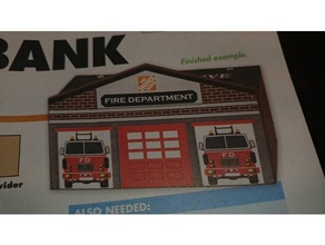 Feuerwehr-bank-Holz-Projekt scans & Replikate bank Münze Abteilung Feuer home depot Kinder Projekt Holz 3d print model - Mito3D