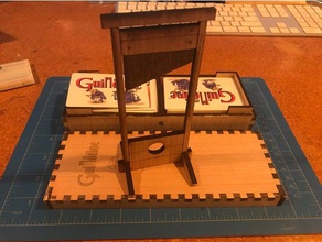 guillotine Spielzeug & game Zubehör glowforge lasercut laser-cutter 3d print model - Mito3D