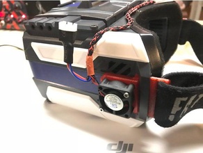 fan mount fatshark transformer fpv goggles r c vehicles drone racing 600 plate racer quadcopter quad 3d print model - Mito3D