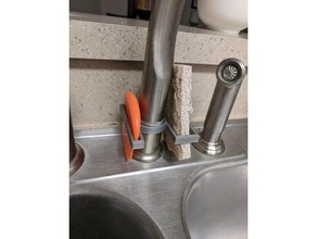 sink organizer kitchen & dining tool sponge holder 3d print model - Mito3D