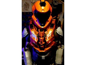 halo 5 cio chest costume 3d print model - Mito3D