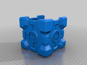 rakdos companion cube commander size - deck box toy & game accessories mtg edh 3d print model - Mito3D