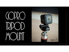 gopro tripod mount la fotocamera di montaggio videocamera goprohero5 hero5 sessione hero5session 5 treppiede 3d print model - Mito3D