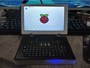 budget-solid raspberry pi laptop 7 Zoll-Bildschirm diy pi-Fall 3d print model - Mito3D