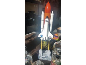 space shuttle planter decor aircraft airplane flight moon nasa spacecraft spaceship 3d print model - Mito3D