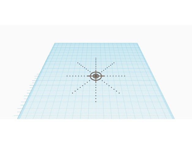 Schwerpunkt 3d-Druck-tests die Zentrierung Wärme Bett Ebene Runde zaxis zaxis-center 3D print model - Mito3D