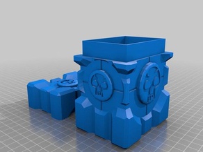 monoblack - arkadaşı tek katlı kutu oyuncak & oyun aksesuarları sihirli toplama toplantısı mtg kutusu güverte 3d print model - Mito3D