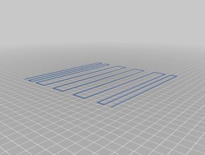 quick zig-zag test 3d printing tests bed leveling zigzag 3d print model - Mito3D