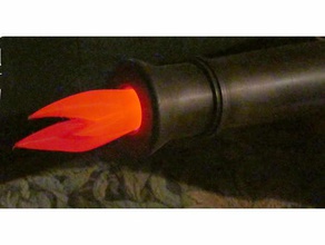 Kanone Flammen Kunst 3d print model - Mito3D