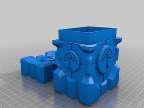 selesnya cónclave - compañero de cubierta sola caja juguetes y accesorios juego mtg cuadro 3d print model - Mito3D