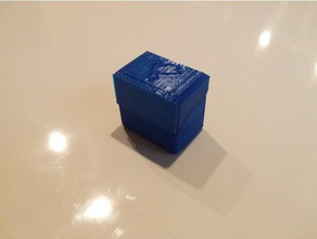 plegable caja de joyería la cuadro el cierre plegado apertura 3d print model - Mito3D