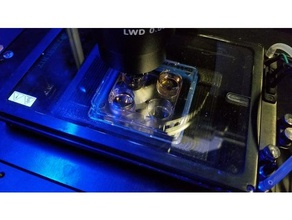 Plaque de 96 puits 4 66 mm sq adaptateur plaque la biologie 3d print model - Mito3D