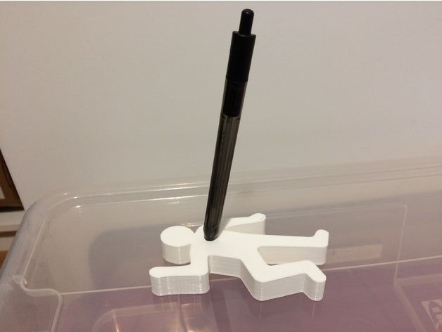 porte stylo criminel - criminal pen holder office pencil support 3D print model - Mito3D