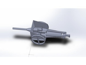 100mm campo de la pistola r c vehículos 3d print model - Mito3D