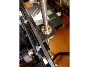 tevo tarantula acrylic z part replacement 3d printer parts bracket leadscrew nut wobble z-wobble 3d print model - Mito3D
