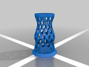 vase holes decor 3d print model - Mito3D