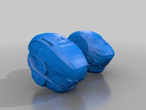 halos gungnir Helm v1 & 2 3d-drucken 3d print model - Mito3D