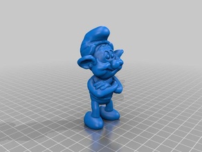smurf - papa art 3d printing figure sculpture smurfs toys 3d print model - Mito3D