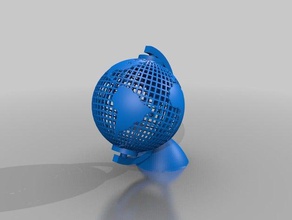 globe earth-globus Dekor Erde Globus globus 3d print model - Mito3D