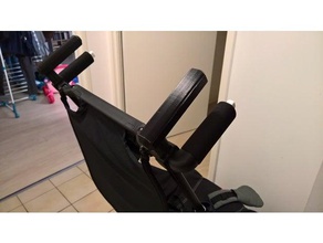 handle extension pockit stroller 3d print model - Mito3D