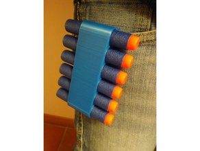 nerf darts belt holder toys & games dart pants stand 3d print model - Mito3D