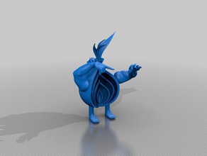 cebolla tor figura decoración de escritorio 3d print model - Mito3D