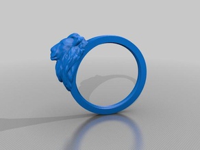lionsring los anillos lio anillo 3d print model - Mito3D