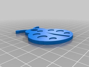 coccinella etichetta cucire accessori 3d print model - Mito3D