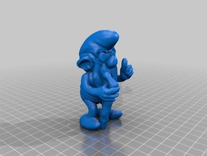 smurf - grandpa art 3d printing fantasy figure scuplture smurfs toys 3d print model - Mito3D