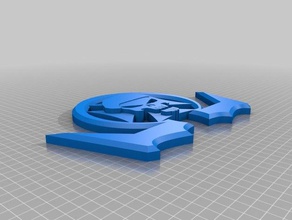 0m3ga logo Kunst 3d print model - Mito3D