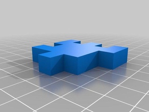 cococrash nivel 5 rojo originale i puzzle Puzzle 3d cubo di box 3d print model - Mito3D