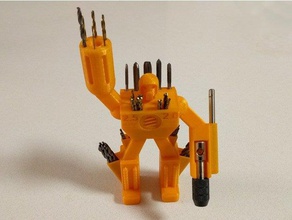 small drill bit holder robot diy 3d print model - Mito3D