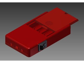 Projekt Fall - 4xaaa-Schalter Elektronik aaa Akku-box aaa-Batterie Halter Projekt-box stratojammer 3d print model - Mito3D